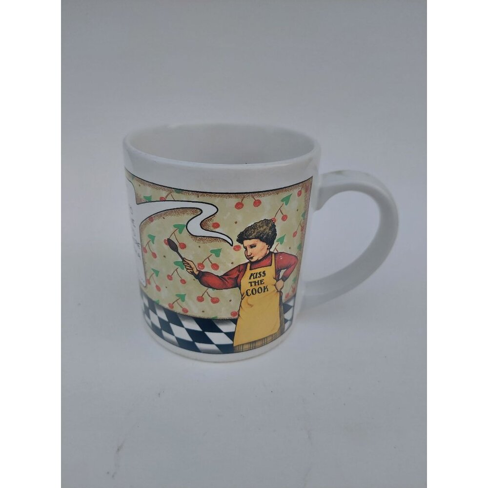 Mary Engelbreit "Kiss The Cook" Good Old Mom Ceramic Mug